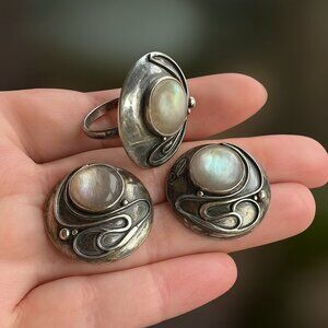 Sterling Silver & Mother-of-Pearl Jewelry Set